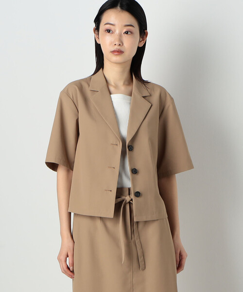 COMME CA ISM（コムサイズム）の「【セットアップ対応】テーラード　ショート　シャツ（シャツ/ブラウス・レディース・オレンジ/キャメル/アイボリー・MEDIUM/LARGE）」の19枚目の写真