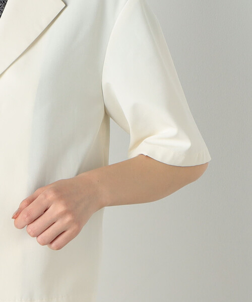 COMME CA ISM（コムサイズム）の「【セットアップ対応】テーラード　ショート　シャツ（シャツ/ブラウス・レディース・オレンジ/キャメル/アイボリー・MEDIUM/LARGE）」の12枚目の写真