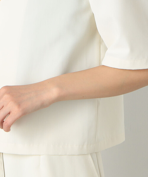 COMME CA ISM（コムサイズム）の「【セットアップ対応】テーラード　ショート　シャツ（シャツ/ブラウス・レディース・オレンジ/キャメル/アイボリー・MEDIUM/LARGE）」の10枚目の写真