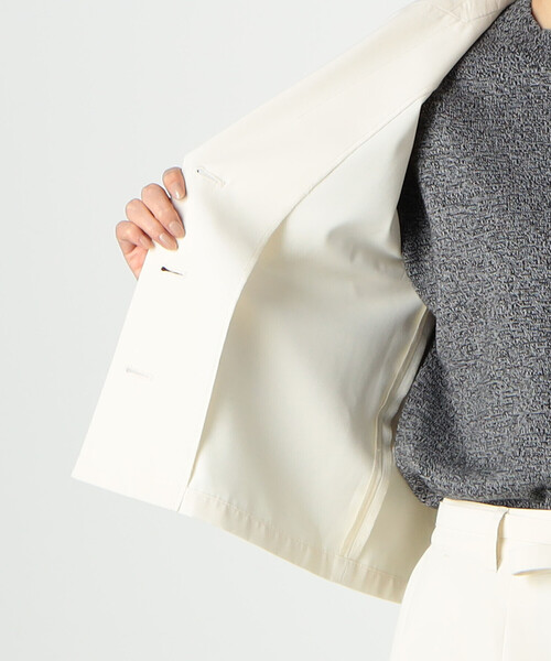 COMME CA ISM（コムサイズム）の「【セットアップ対応】テーラード　ショート　シャツ（シャツ/ブラウス・レディース・オレンジ/キャメル/アイボリー・MEDIUM/LARGE）」の7枚目の写真