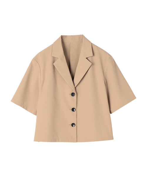 COMME CA ISM（コムサイズム）の「【セットアップ対応】テーラード　ショート　シャツ（シャツ/ブラウス・レディース・オレンジ/キャメル/アイボリー・MEDIUM/LARGE）」の9枚目の写真