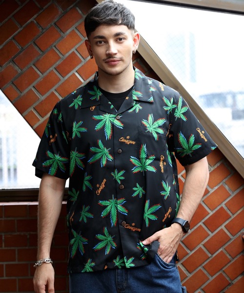 【セール】UNIVERD72 アロハシャツ（MARIJUANA）（シャツ/ブラウス）｜Beautiful Harmony（ビューティフルハーモニー）