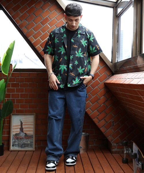 【セール】UNIVERD72 アロハシャツ（MARIJUANA）（シャツ/ブラウス）｜Beautiful Harmony（ビューティフルハーモニー）