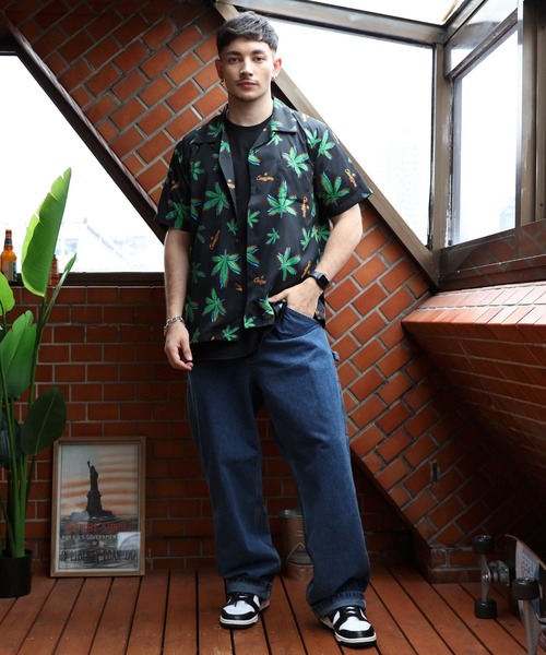 【セール】UNIVERD72 アロハシャツ（MARIJUANA）（シャツ/ブラウス）｜Beautiful Harmony（ビューティフルハーモニー）