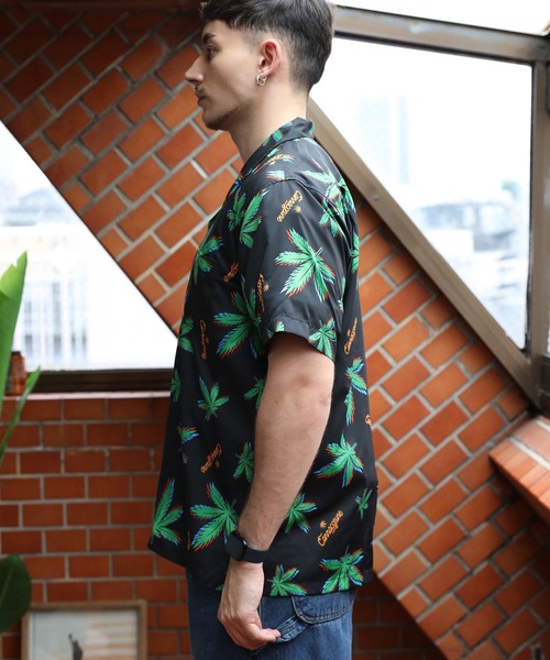 【セール】UNIVERD72 アロハシャツ（MARIJUANA）（シャツ/ブラウス）｜Beautiful Harmony（ビューティフルハーモニー）
