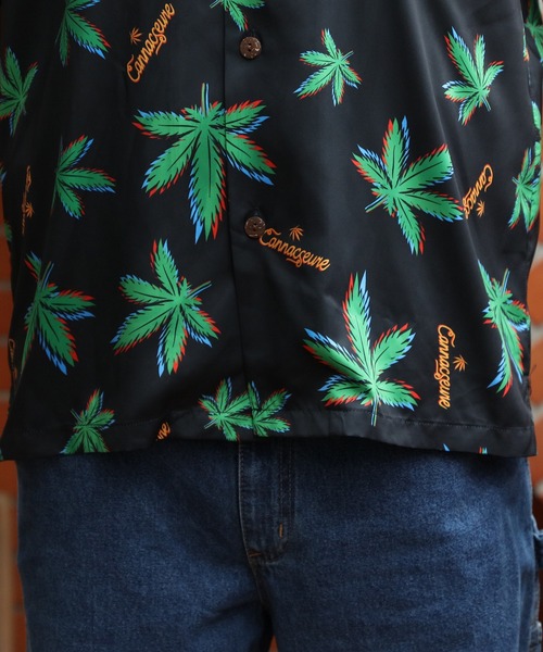 【セール】UNIVERD72 アロハシャツ（MARIJUANA）（シャツ/ブラウス）｜Beautiful Harmony（ビューティフルハーモニー）