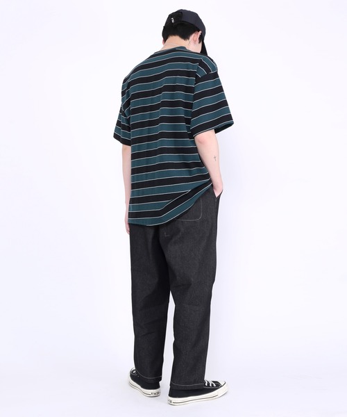 WOND(ウォンド)の「カラーボーダーTシャツ(Tシャツ/カットソー・レディース・ブルー/ブラック/グリーン・FREE)」の12枚目の写真