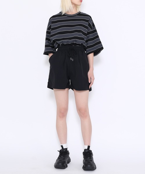 WOND(ウォンド)の「カラーボーダーTシャツ(Tシャツ/カットソー・レディース・ブルー/ブラック/グリーン・FREE)」の14枚目の写真