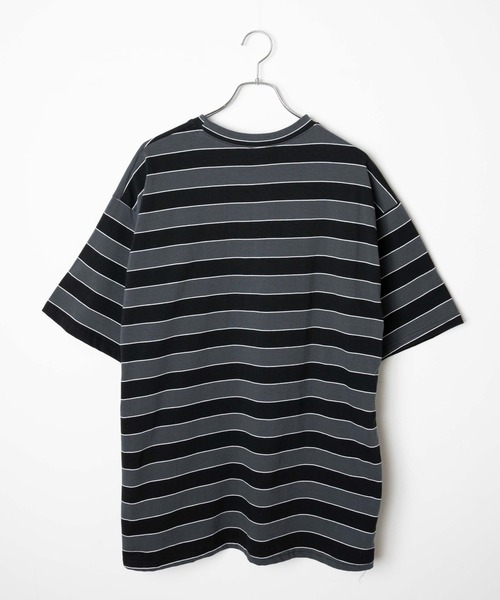 WOND(ウォンド)の「カラーボーダーTシャツ(Tシャツ/カットソー・レディース・ブルー/ブラック/グリーン・FREE)」の6枚目の写真