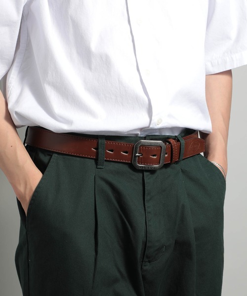 Dickies(ディッキーズ)の「【Dickies】レザーベルト DS0125C(ベルト・メンズ・ブラウン/ホワイト/ブラック/ダークブラウン・FREE)」の3枚目の写真