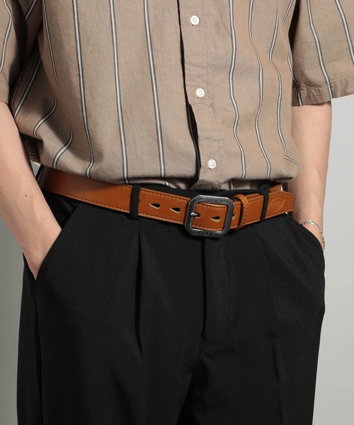 Dickies(ディッキーズ)の「【Dickies】レザーベルト DS0125C(ベルト・メンズ・ブラウン/ホワイト/ブラック/ダークブラウン・FREE)」の4枚目の写真