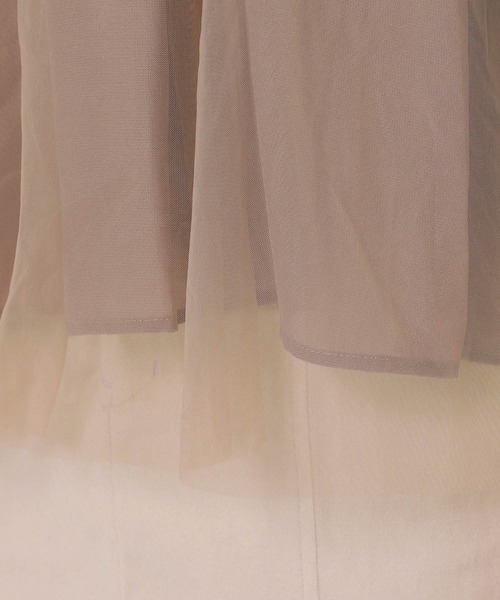 mysty woman（ミスティウーマン）の「レイヤーチュールタックスリーブブラウス 964472（シャツ/ブラウス・レディース・ホワイト系その他/モカ/ブラック・FREE）」の15枚目の写真