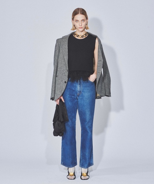 yae(ヤエ)の「【Revival】2way fur hem tanktop/2wayファーヘムタンクトップ(タンクトップ・レディース・ライトブルー/ブラック/グレー/ライトグリーン・FREE)」の17枚目の写真