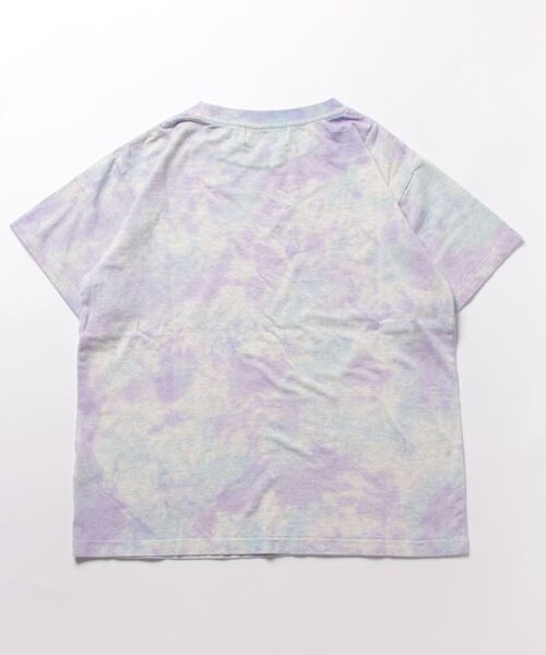 CUBE SUGAR(キューブシュガー)の「CUBE SUGAR/キューブシュガー 20/-天竺タイダイクルーTシャツ(Tシャツ/カットソー・レディース・グリーン/パープル・FREE)」の10枚目の写真