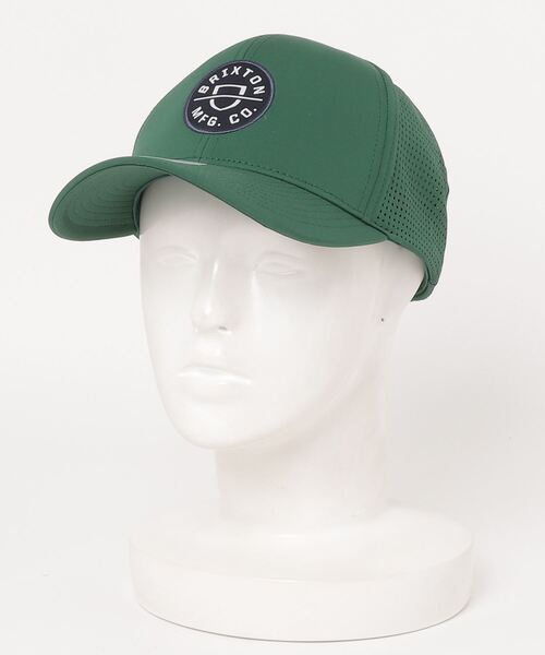 BRIXTON(ブリクストン)の「【BRIXTON/ブリクストン】CREST X MP SNAPBACK(キャップ・メンズ・ブラック/グリーン/サンドベージュ・FREE)」の1枚目の写真
