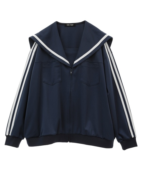 Candy Stripper（キャンディストリッパー）の「SAILOR JERSEY ブルゾン（ブルゾン・レディース・アイボリー/ブラック/ネイビー・2）」の6枚目の写真