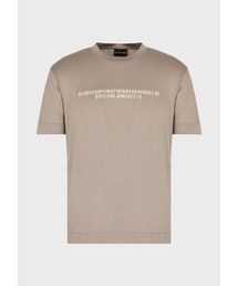 EMPORIO ARMANI | 【エンポリオ アルマーニ】Armani Sustainability Values ロゴTシャツ リヨセル混紡ジャージー製 立体的刺繍(Tシャツ/カットソー)