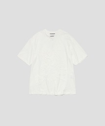 【TAAKK/ターク】TAPE EMBROIDERY TEE/テープエンブロイダリーTEE