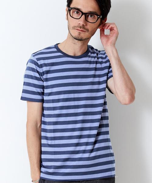 green label relaxing(グリーンレーベルリラクシング)の「◎GIZA BOR C/N S/S② Tシャツ◆(Tシャツ/カットソー・メンズ・ホワイト/ブラウン/ネイビー/オリーブ・SMALL/LARGE/X-LARGE/MEDIUM)」の4枚目の写真