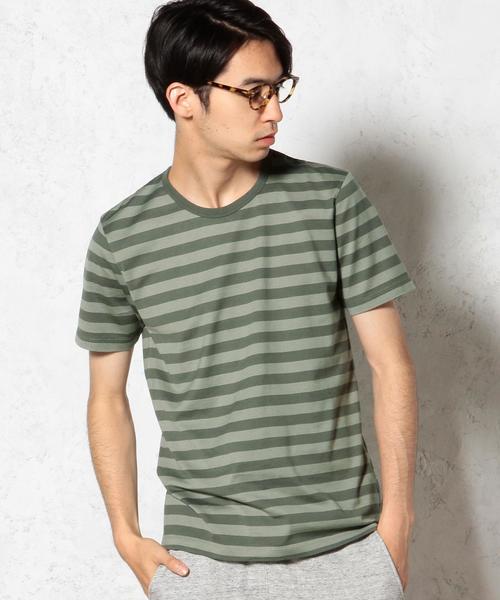 green label relaxing(グリーンレーベルリラクシング)の「◎GIZA BOR C/N S/S② Tシャツ◆(Tシャツ/カットソー・メンズ・ホワイト/ブラウン/ネイビー/オリーブ・SMALL/LARGE/X-LARGE/MEDIUM)」の3枚目の写真