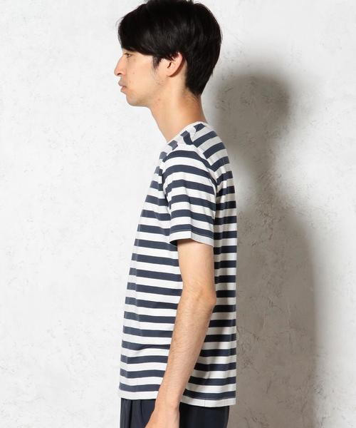 green label relaxing(グリーンレーベルリラクシング)の「◎GIZA BOR C/N S/S② Tシャツ◆(Tシャツ/カットソー・メンズ・ホワイト/ブラウン/ネイビー/オリーブ・SMALL/LARGE/X-LARGE/MEDIUM)」の11枚目の写真