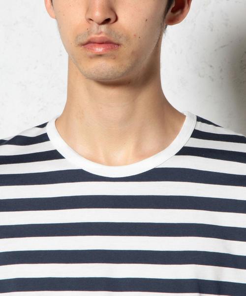 green label relaxing(グリーンレーベルリラクシング)の「◎GIZA BOR C/N S/S② Tシャツ◆(Tシャツ/カットソー・メンズ・ホワイト/ブラウン/ネイビー/オリーブ・SMALL/LARGE/X-LARGE/MEDIUM)」の13枚目の写真