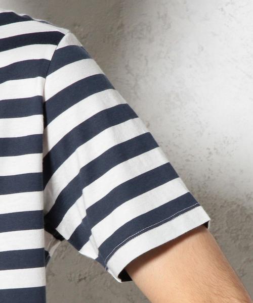 green label relaxing(グリーンレーベルリラクシング)の「◎GIZA BOR C/N S/S② Tシャツ◆(Tシャツ/カットソー・メンズ・ホワイト/ブラウン/ネイビー/オリーブ・SMALL/LARGE/X-LARGE/MEDIUM)」の14枚目の写真