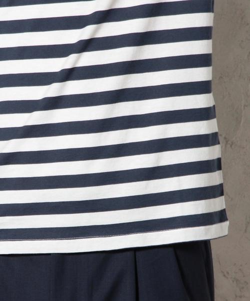 green label relaxing(グリーンレーベルリラクシング)の「◎GIZA BOR C/N S/S② Tシャツ◆(Tシャツ/カットソー・メンズ・ホワイト/ブラウン/ネイビー/オリーブ・SMALL/LARGE/X-LARGE/MEDIUM)」の15枚目の写真