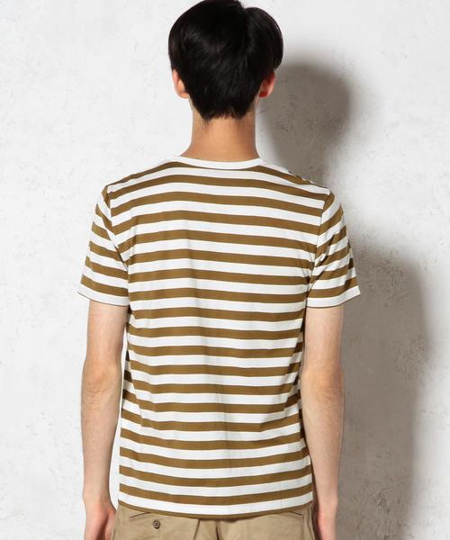 green label relaxing(グリーンレーベルリラクシング)の「◎GIZA BOR C/N S/S② Tシャツ◆(Tシャツ/カットソー・メンズ・ホワイト/ブラウン/ネイビー/オリーブ・SMALL/LARGE/X-LARGE/MEDIUM)」の5枚目の写真