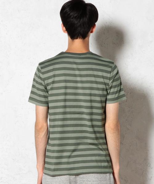 green label relaxing(グリーンレーベルリラクシング)の「◎GIZA BOR C/N S/S② Tシャツ◆(Tシャツ/カットソー・メンズ・ホワイト/ブラウン/ネイビー/オリーブ・SMALL/LARGE/X-LARGE/MEDIUM)」の7枚目の写真