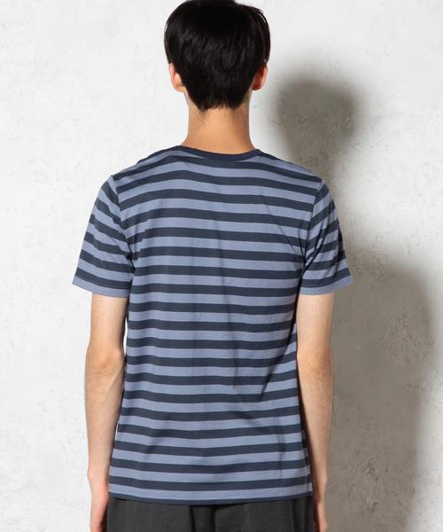 green label relaxing(グリーンレーベルリラクシング)の「◎GIZA BOR C/N S/S② Tシャツ◆(Tシャツ/カットソー・メンズ・ホワイト/ブラウン/ネイビー/オリーブ・SMALL/LARGE/X-LARGE/MEDIUM)」の9枚目の写真