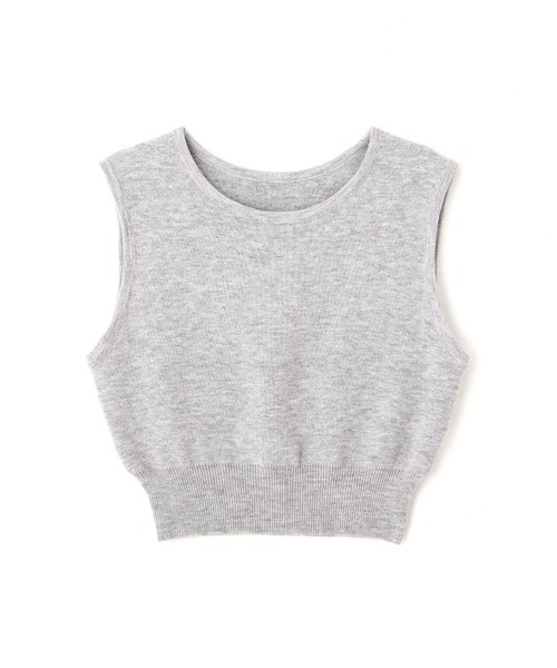 FREE'S MART(フリーズマート)の「◆クルーネックニットベスト(ベスト・レディース・グレー/ブラック/ホワイト・FREE)」の5枚目の写真