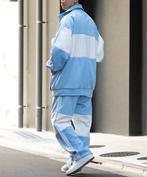 JOHN'S CLOSET(ジョンズクローゼット)の「【13】切替サイドライン トラックパンツ(その他パンツ・メンズ・サックスブルー/ブラック・MEDIUM/LARGE)」の10枚目の写真
