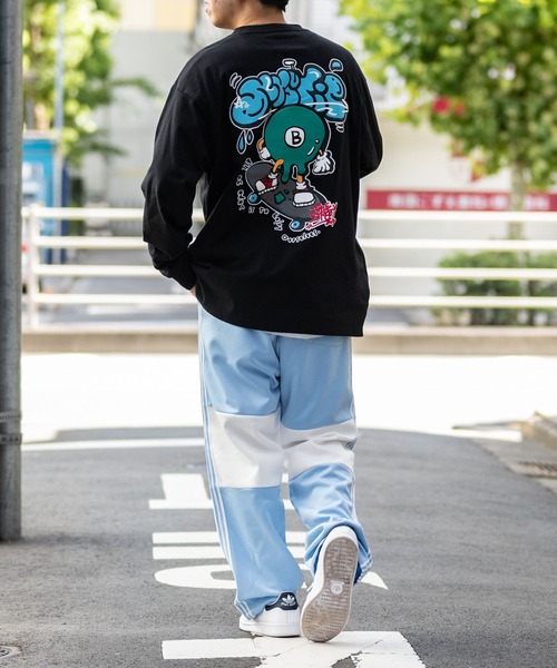 JOHN'S CLOSET(ジョンズクローゼット)の「【13】切替サイドライン トラックパンツ(その他パンツ・メンズ・サックスブルー/ブラック・MEDIUM/LARGE)」の9枚目の写真