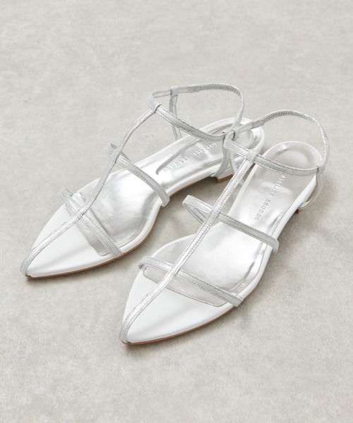 【THE CHIC】≪ atelier brugge ≫ Pointed flat sandals