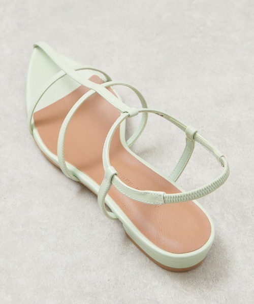 【THE CHIC】≪ atelier brugge ≫ Pointed flat sandals