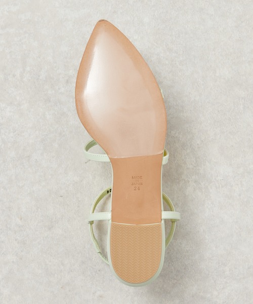 【THE CHIC】≪ atelier brugge ≫ Pointed flat sandals
