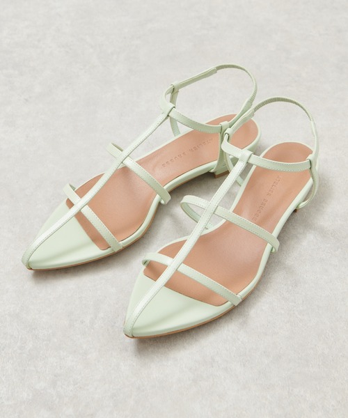 【THE CHIC】≪ atelier brugge ≫ Pointed flat sandals
