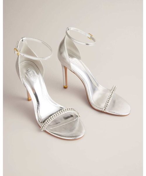 Ted Baker(テッドベーカー)の「HELENNI クリスタルディテール ピンヒールサンダル(サンダル・レディース・シルバー・38/37/39/36)」の4枚目の写真