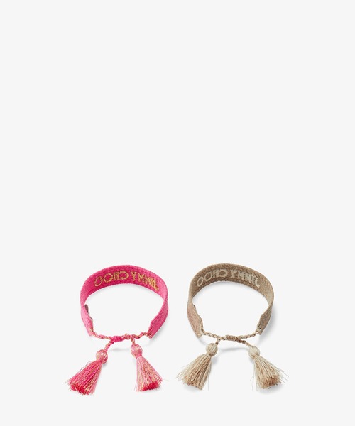JIMMY CHOO(ジミーチュウ)の「Beach Bracelet Set(ブレスレット・レディース・フューシャピンク・ONE SIZE)」の2枚目の写真