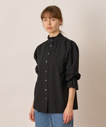 ALLUMER | ワッシャーコットンフリルカフスリーブ(シャツ/ブラウス)