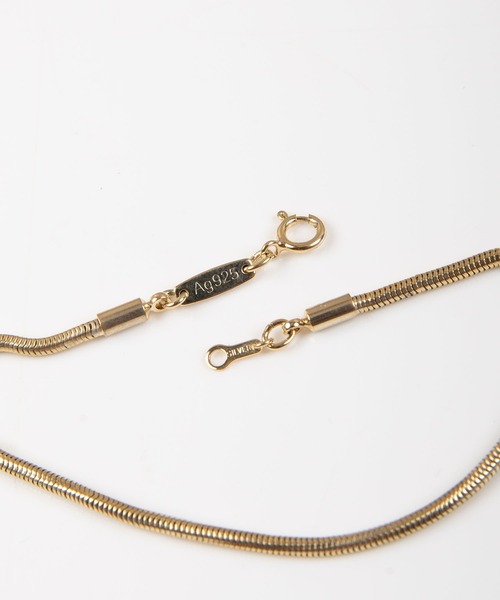 #Re:room(リルーム)の「シルバー925スネークチェーンブレスレット(ブレスレット・メンズ・ゴールド/シルバー・FREE)」の4枚目の写真