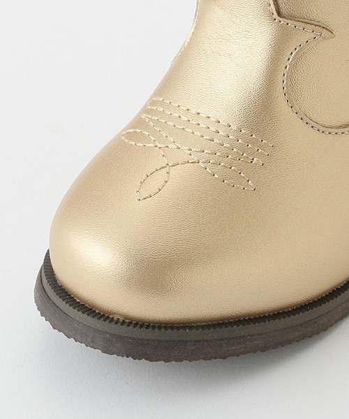 petit main（プティマイン）の「ウエスタンブーツ（スニーカー・キッズ・ブラック/ゴールド・18cm/16cm/19cm/15cm/17cm）」の7枚目の写真
