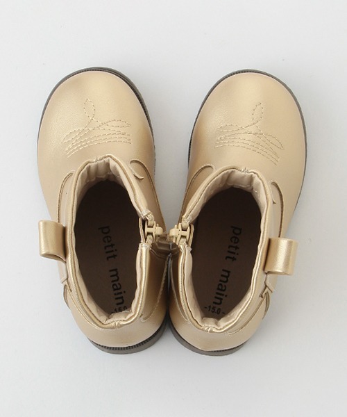 petit main（プティマイン）の「ウエスタンブーツ（スニーカー・キッズ・ブラック/ゴールド・18cm/16cm/19cm/15cm/17cm）」の10枚目の写真