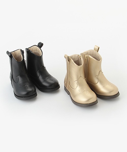 petit main（プティマイン）の「ウエスタンブーツ（スニーカー・キッズ・ブラック/ゴールド・18cm/16cm/19cm/15cm/17cm）」の12枚目の写真