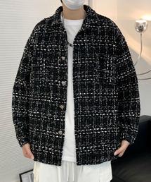 ▲tweed shirt jacket/ツイード シャツジャケット