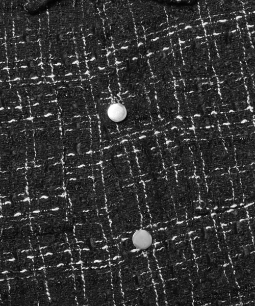 Theater code(シアターコード)の「▲tweed shirt jacket/ツイード シャツジャケット(シャツ/ブラウス・メンズ・ホワイト/ブラック・3/2)」の16枚目の写真