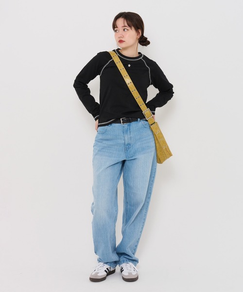 TINA：JOJUN（ティーナジョジュン）の「スター 刺繍入りカットソー TINA：JOJUN（Tシャツ/カットソー・レディース・オレンジ/ホワイト/ブラック・M）」の16枚目の写真