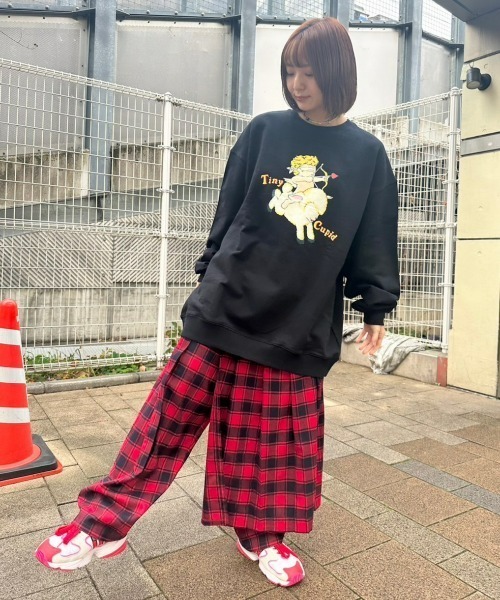 Candy Stripper(キャンディストリッパー)の「TINY CUPID SWEAT ワンピース(スウェット・レディース・ライトブルー/オフホワイト/ピンク/ブラック・2)」の13枚目の写真