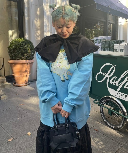 Candy Stripper(キャンディストリッパー)の「TINY CUPID SWEAT ワンピース(スウェット・レディース・ライトブルー/オフホワイト/ピンク/ブラック・2)」の17枚目の写真